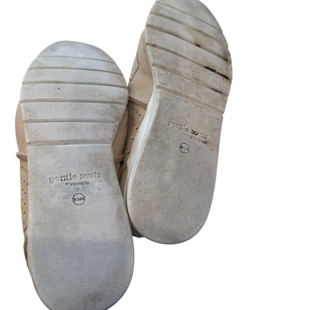 Gentle Souls Leather Nude Women's Sneakers - Picture 4 of 5